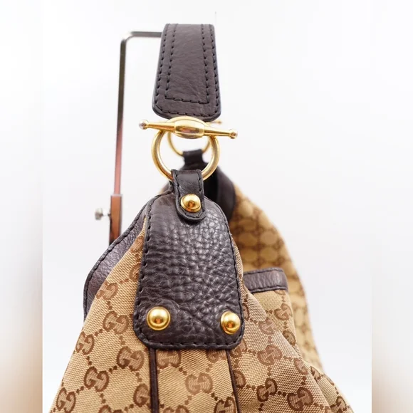 Gucci Brown Monogram GG Canvas Hobo Bag - Picture 6 of 14